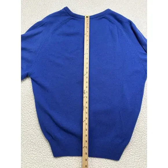 Vintage Golf Wool Sweater St Andrews Scotland Lyle & Scott Tom Morris V Neck